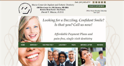 Desktop Screenshot of mazzadental.com